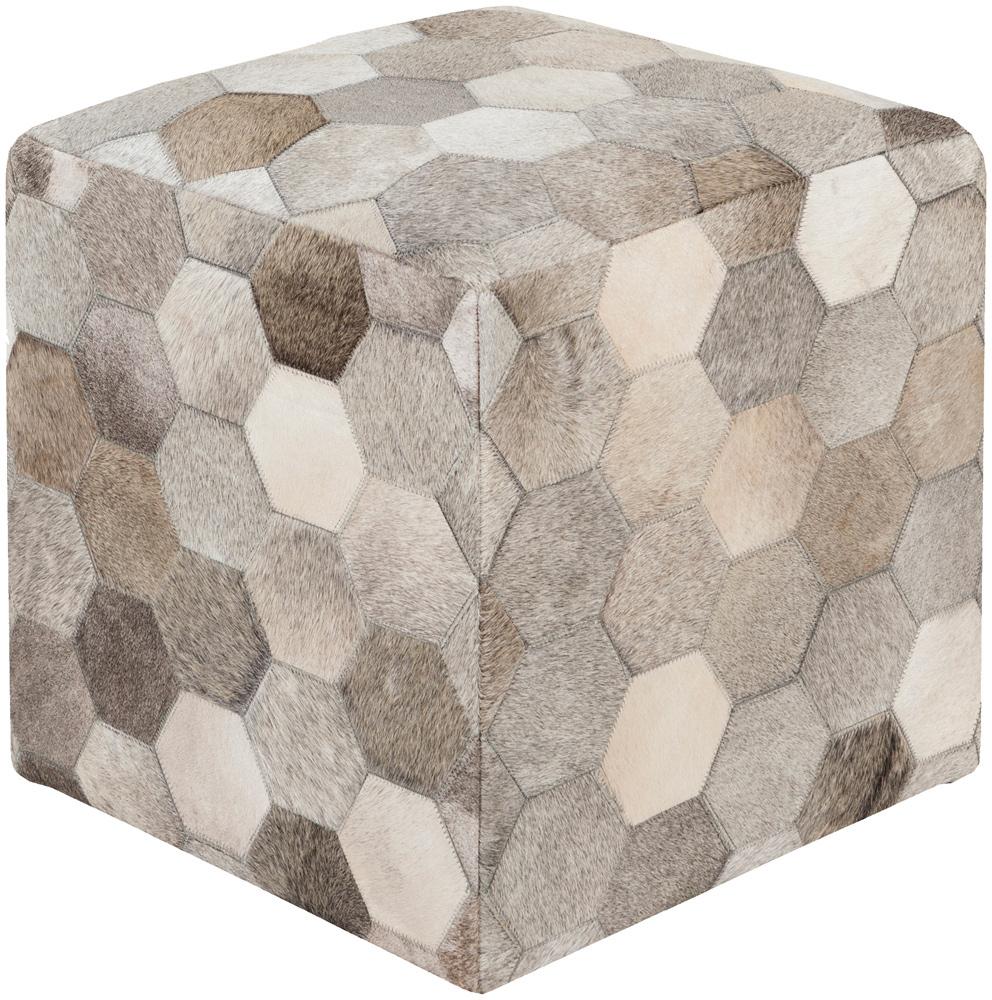 Livabliss - Trail Ottoman - Light Gray - TLPF-001 veiw 1