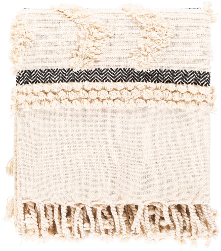 Livabliss - Vasant Throw - Ivory - VSA1000-5060 veiw 1