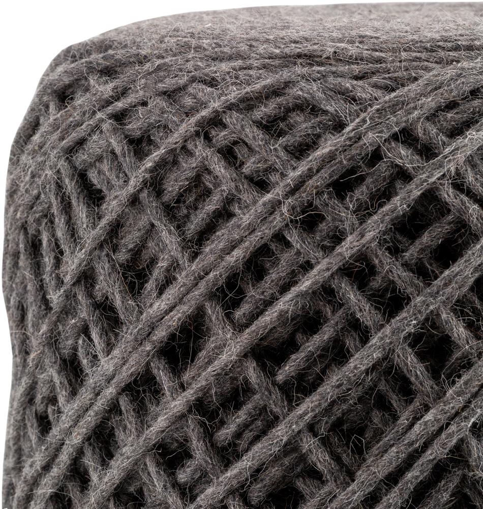 Livabliss - Xena Pouf - Charcoal - XAPF003-161618 veiw 2
