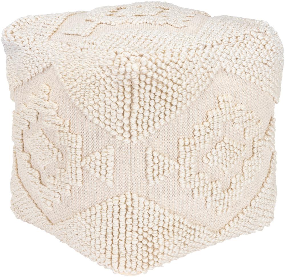 Livabliss - Yolanda Pouf - Beige - YLPF001-181818 veiw 1