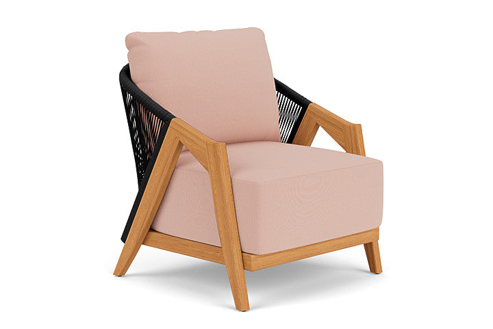 Lloyd Flanders - Alpine Lounge Chair In Natural Teak Finish With Azulu Clay Fabric - 3630020962033 view 1