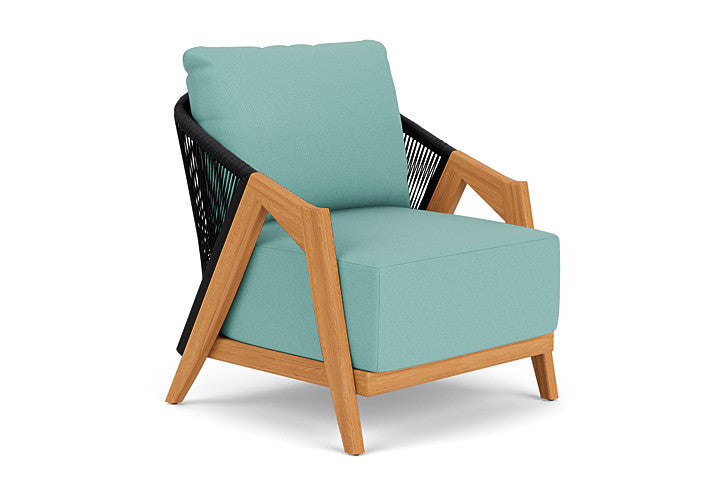 Lloyd Flanders - Alpine Lounge Chair In Natural Teak Finish With Fife Aruba Fabric - 363002096748 view 1