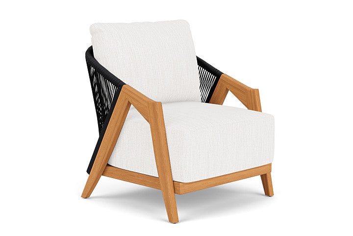 Lloyd Flanders - Alpine Lounge Chair In Natural Teak Finish With Friendly Natural Fabric - 3630020962042 view 1