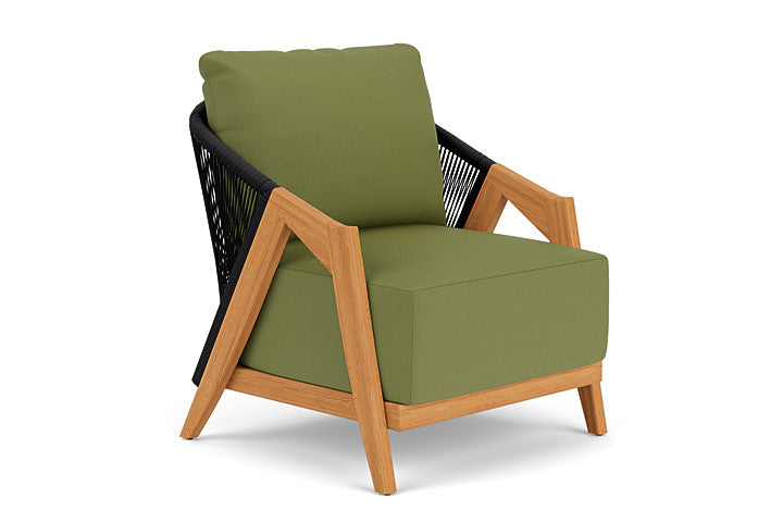 Lloyd Flanders - Alpine Lounge Chair In Natural Teak Finish With Reflections Grass Fabric - 3630020962051 view 1