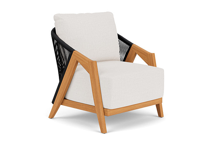 Lloyd Flanders - Alpine Lounge Chair In Natural Teak Finish With Reflections Snow Fabric - 3630020962014 view 1
