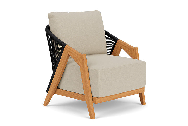 Lloyd Flanders - Alpine Lounge Chair In Natural Teak Finish With Rumba Straw Fabric - 3630020962008 view 1