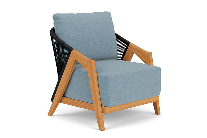 Lloyd Flanders - Alpine Lounge Chair In Natural Teak Finish With Unearth Mist Fabric - 3630020962068 view 1