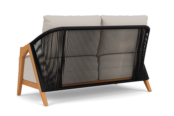 Lloyd Flanders - Alpine Loveseat In Natural Teak Finish With Azulu Twine Fabric - 3630500962034 view 2