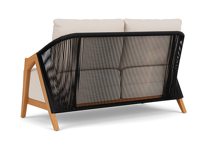 Lloyd Flanders - Alpine Loveseat In Natural Teak Finish With Canvas Birds Eye Fabric - 363050096937 view 2
