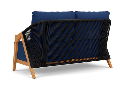 Lloyd Flanders - Alpine Loveseat In Natural Teak Finish With Flagship Lapis Fabric - 3630500961813 view 2