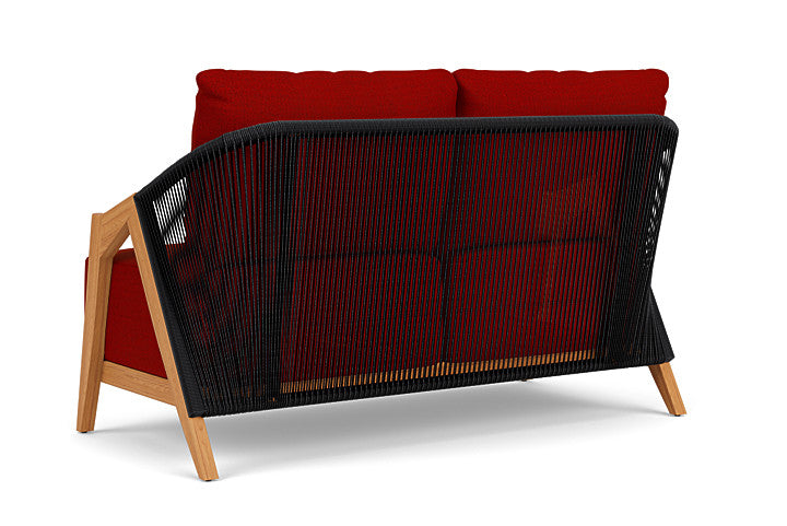 Lloyd Flanders - Alpine Loveseat In Natural Teak Finish With Partyline Lollipop Fabric - 3630500962054 view 2