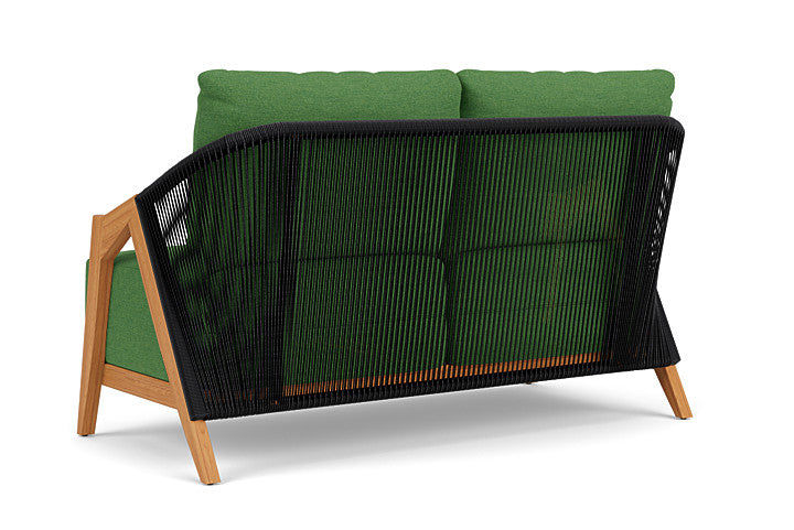 Lloyd Flanders - Alpine Loveseat In Natural Teak Finish With Seadog Botanical Fabric - 3630500962066 view 2