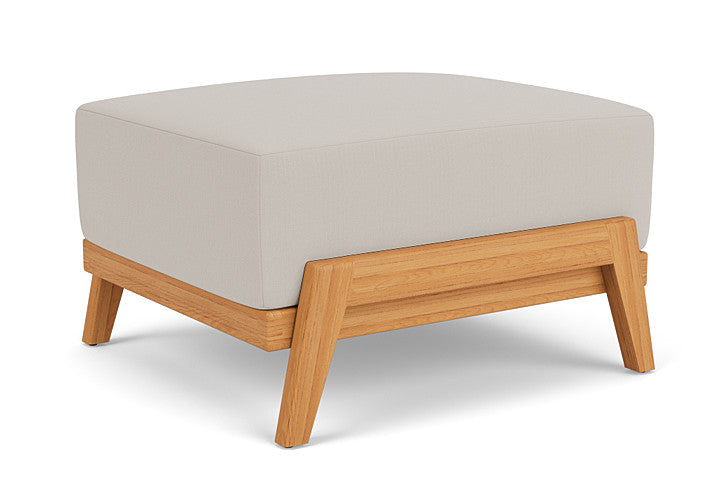 Lloyd Flanders - Alpine Ottoman In Natural Teak Finish With Azulu Twine Fabric - 3630170962034 view 2