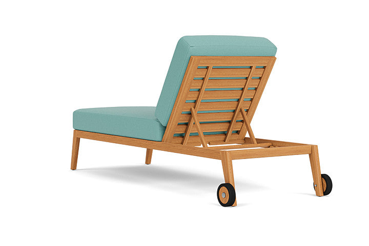 Lloyd Flanders - Alpine Pool Chaise In Natural Teak Finish With Fife Aruba Fabric - 363020096748 view 2
