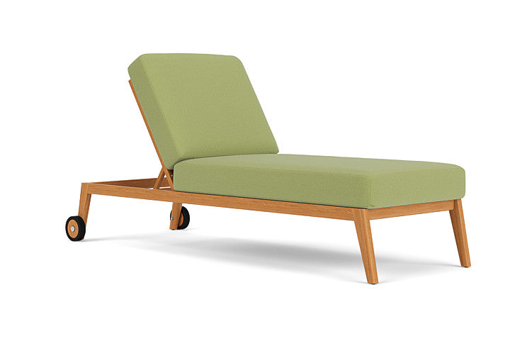 Lloyd Flanders - Alpine Pool Chaise In Natural Teak Finish With Unearth Spring Fabric - 3630200962067 view 1