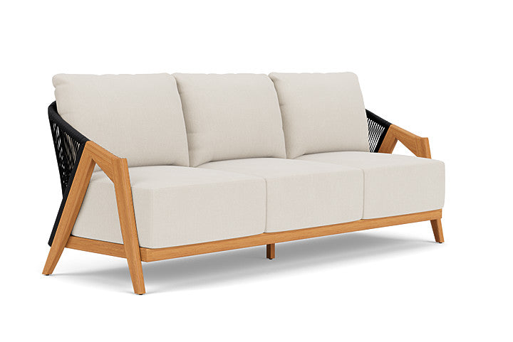 Lloyd Flanders - Alpine Sofa In Natural Teak Finish With Decorline Natural Fabric - 3630550962015 view 1