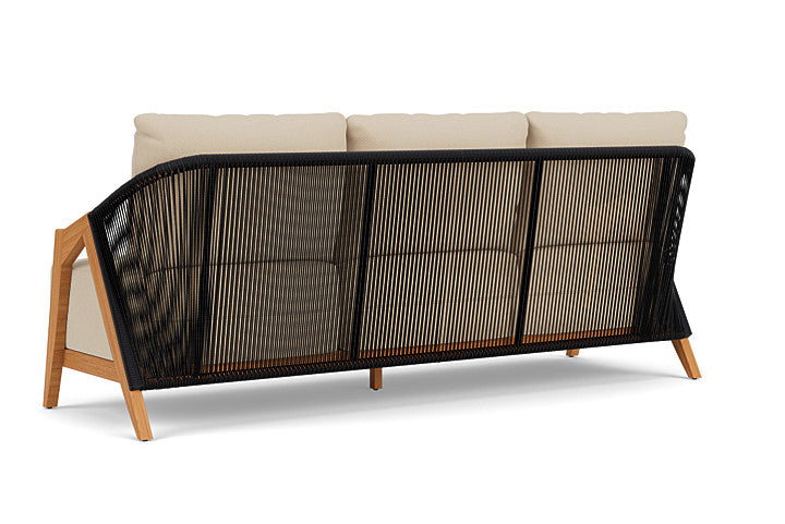 Lloyd Flanders - Alpine Sofa In Natural Teak Finish With Raindrop Almond Fabric - 3630550962055 view 2