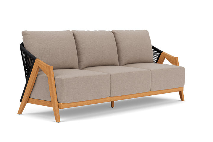Lloyd Flanders - Alpine Sofa In Natural Teak Finish With Remy Pebble Fabric - 3630550962002 view 1