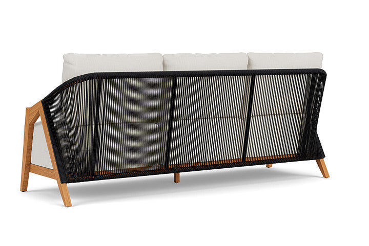 Lloyd Flanders - Alpine Sofa In Natural Teak Finish With Rollo Linen Fabric - 3630550962020 view 2