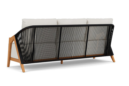 Lloyd Flanders - Alpine Sofa In Natural Teak Finish With Rollo Linen Fabric - 3630550962020 view 2