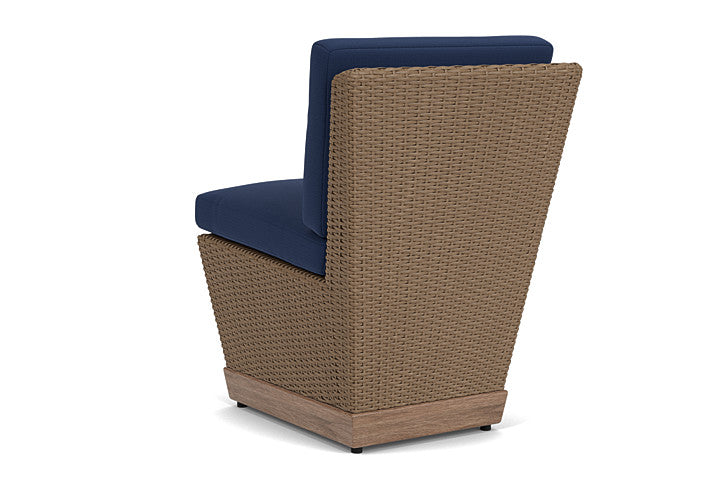 Lloyd Flanders - Charisma Armless Dining Chair In Brindle Finish With Beach Navy Fabric - 4210075142013 view 2