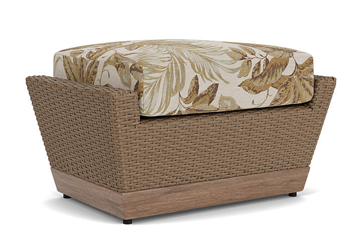 Lloyd Flanders - Charisma Ottoman In Brindle Finish With Botanic Willow Fabric - 421017514164 view 2