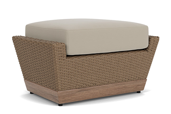 Lloyd Flanders - Charisma Ottoman In Brindle Finish With Callen Driftwood Fabric - 4210175142023 view 2