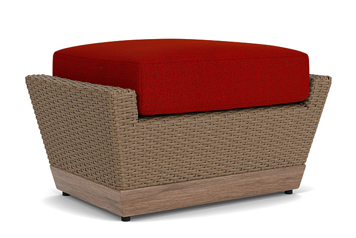 Lloyd Flanders - Charisma Ottoman In Brindle Finish With Partyline Lollipop Fabric - 4210175142054 view 2