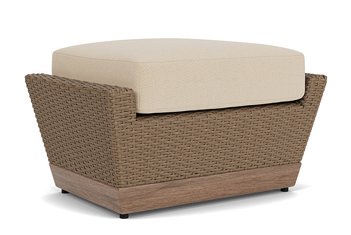 Lloyd Flanders - Charisma Ottoman In Brindle Finish With Raindrop Almond Fabric - 4210175142055 view 2