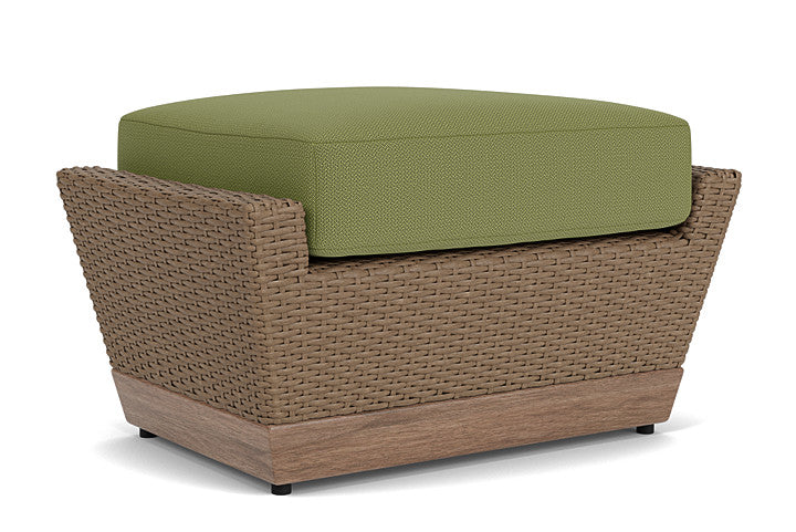 Lloyd Flanders - Charisma Ottoman In Brindle Finish With Reflections Grass Fabric - 4210175142051 view 2