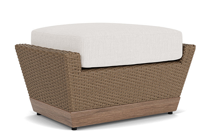 Lloyd Flanders - Charisma Ottoman In Brindle Finish With Reflections Snow Fabric - 4210175142014 view 2