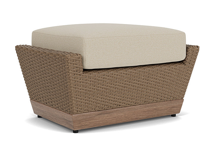 Lloyd Flanders - Charisma Ottoman In Brindle Finish With Rumba Straw Fabric - 4210175142008 view 2