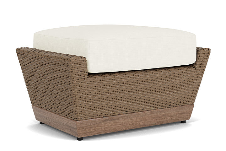 Lloyd Flanders - Charisma Ottoman In Brindle Finish With Sailcloth Salt Fabric - 421017514890 view 2