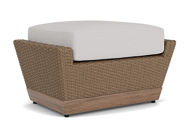 Lloyd Flanders - Charisma Ottoman In Brindle Finish With Sailcloth Seagull Fabric - 421017514W61 view 2