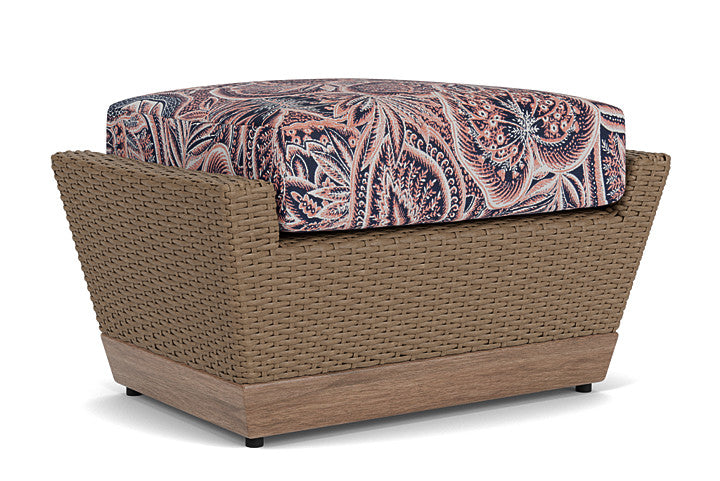 Lloyd Flanders - Charisma Ottoman In Brindle Finish With Sensiblity Splendor Fabric - 4210175142082 view 2