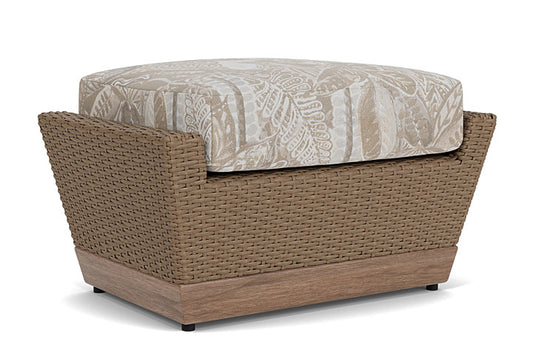 Lloyd Flanders - Charisma Ottoman In Brindle Finish With Wayfarer Dune Fabric - 4210175142073 view 2