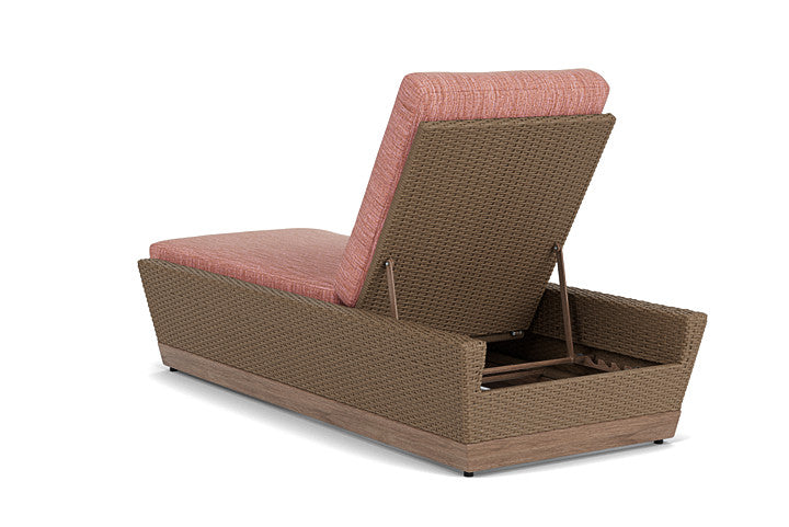 Lloyd Flanders - Charisma Pool Chaise In Brindle Finish With Friendly Carnival Fabric - 4210205142043 view 2