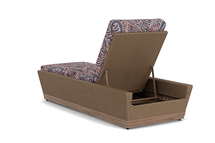 Lloyd Flanders - Charisma Pool Chaise In Brindle Finish With Sensiblity Splendor Fabric - 4210205142082 view 2