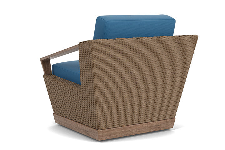 Lloyd Flanders - Charisma Swivel Lounge Chair In Brindle Finish With Bamboo Bay Sky Fabric - 4210805142007 view 2