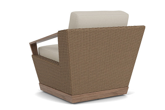 Lloyd Flanders - Charisma Swivel Lounge Chair In Brindle Finish With Fife Fog Fabric - 421080514181 view 2