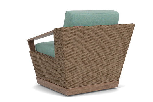 Lloyd Flanders - Charisma Swivel Lounge Chair In Brindle Finish With Pavian Pool Fabric - 4210805142045 view 2