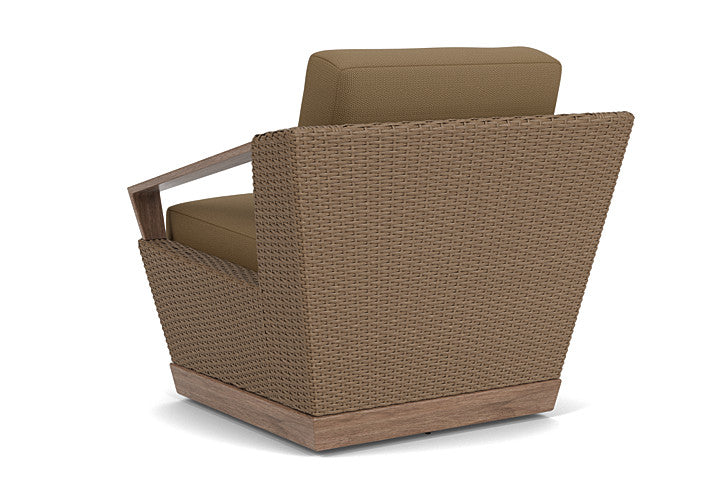 Lloyd Flanders - Charisma Swivel Lounge Chair In Brindle Finish With Reflections Straw Fabric - 4210805142053 view 2