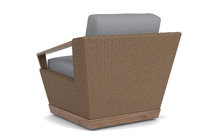 Lloyd Flanders - Charisma Swivel Lounge Chair In Brindle Finish With Sandberg Pewter Fabric - 4210805142029 view 2