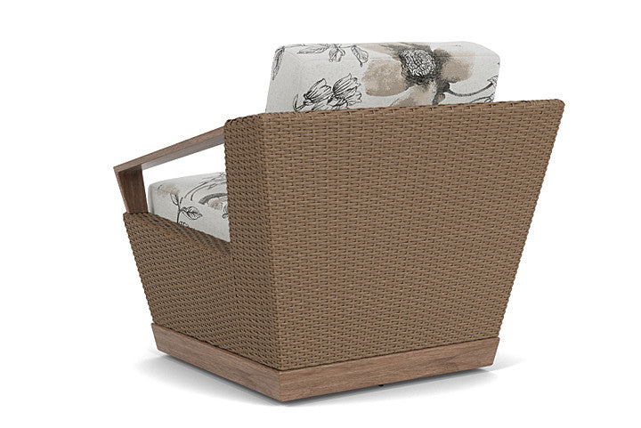 Lloyd Flanders - Charisma Swivel Lounge Chair In Brindle Finish With Serena Floral Dove Fabric - 4210805142077 view 2