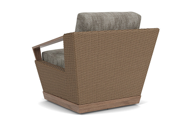 Lloyd Flanders - Charisma Swivel Lounge Chair In Brindle Finish With Surface Slate Fabric - 4210805142056 view 2