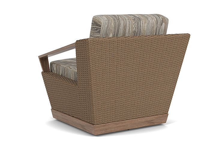 Lloyd Flanders - Charisma Swivel Lounge Chair In Brindle Finish With Woodgrain Ash Fabric - 421080514723 view 2