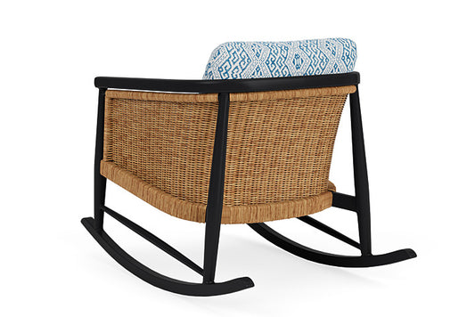 Lloyd Flanders - Galloway Lounge Rocker In Tortoiseshell Finish With Aman Capri Fabric - 2390331111800 view 2