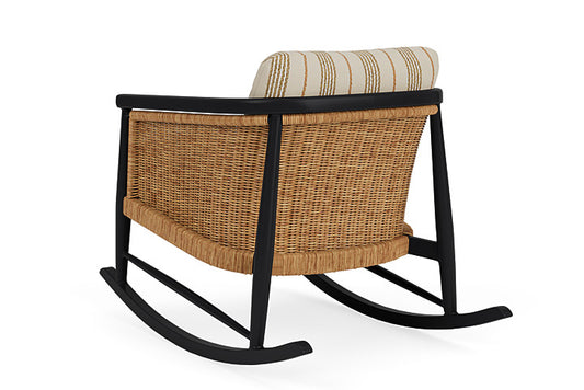 Lloyd Flanders - Galloway Lounge Rocker In Tortoiseshell Finish With Amber Waves Fabric - 2390331112044 view 2
