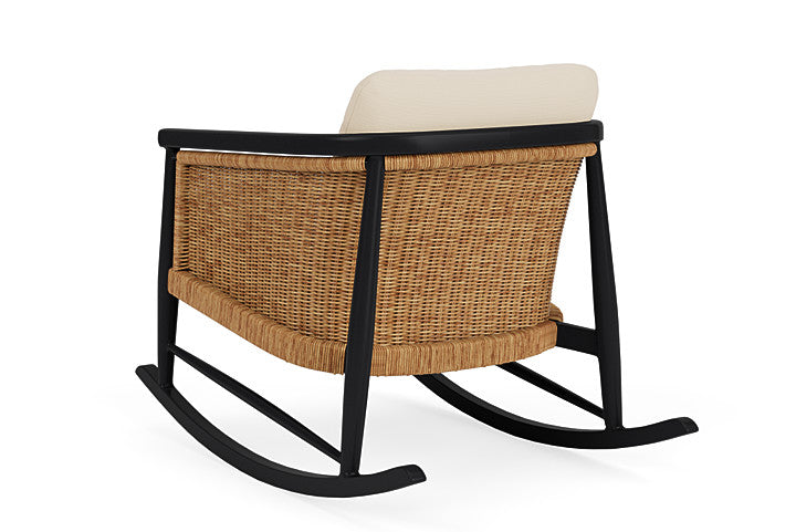 Lloyd Flanders - Galloway Lounge Rocker In Tortoiseshell Finish With Callen Pearl Fabric - 2390331112021 view 2
