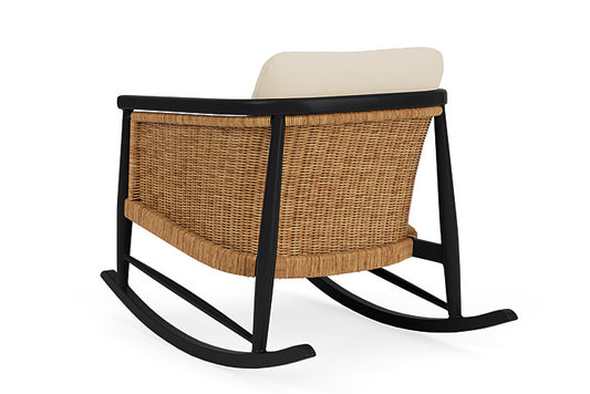 Lloyd Flanders - Galloway Lounge Rocker In Tortoiseshell Finish With Callen Pearl Fabric - 2390331112021 view 2